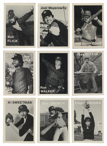 MIKE MANDEL (1950- ) Complete set of 134 Baseball Photographer Trading Cards.